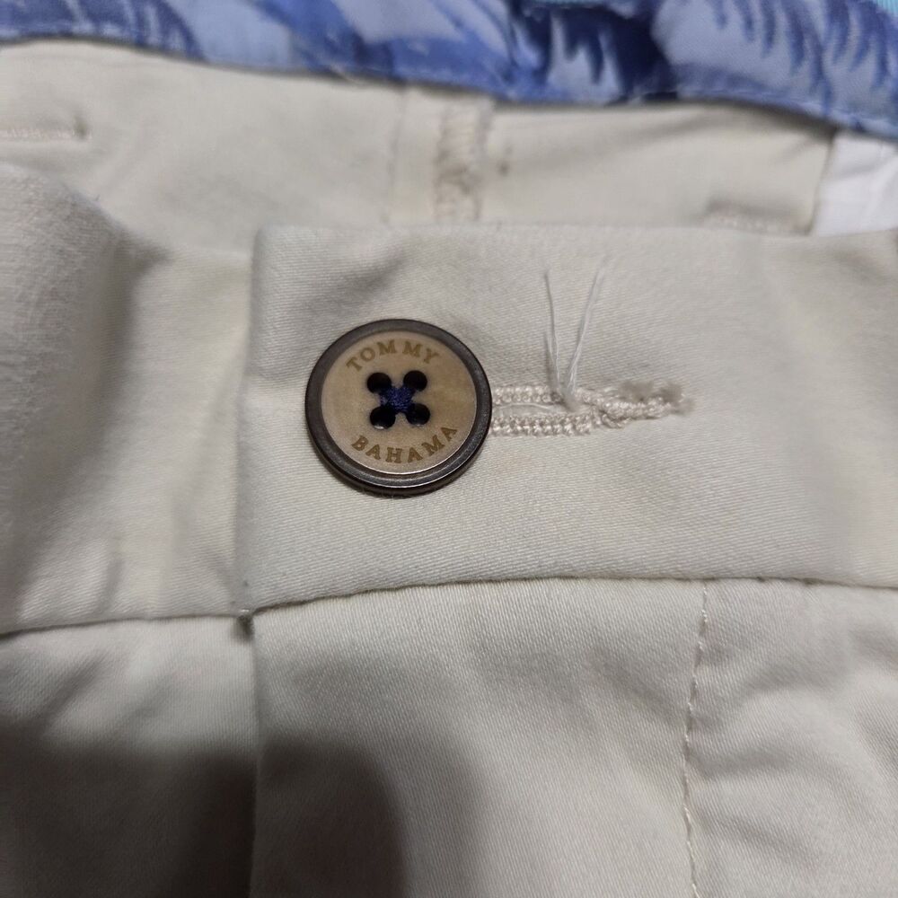 Tommy Bahama Boracay Flat Front Chino Pants Mens 40x30 Khaki Stretch Trousers - Picture 2 of 9
